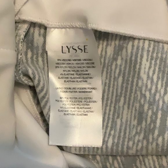 Black, White, and Blue Pencil Skirt by LYSSE - Size Medium - Picture 5 of 5